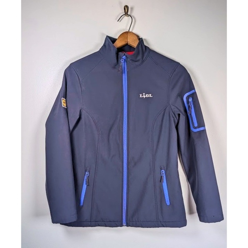 Lidl Softshell Jacket Women's Large Uniform Employee Outdoor Warm Fleece Lined